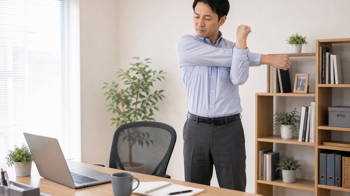 同じ姿勢で固まらずこまめに動くイメージ
