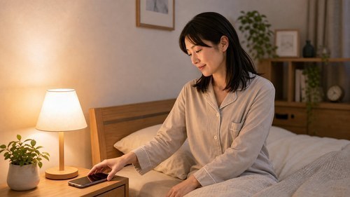 寝るときの枕や姿勢を工夫するイメージ