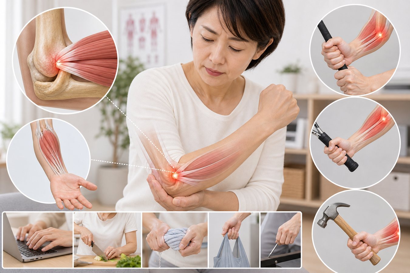 腕や肩まわりもゆるめるセルフケアのイメージ