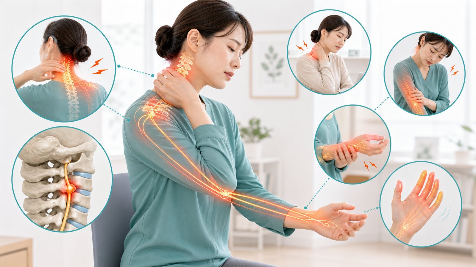 手足のしびれで医療機関への相談が必要なサインを確認するイメージ