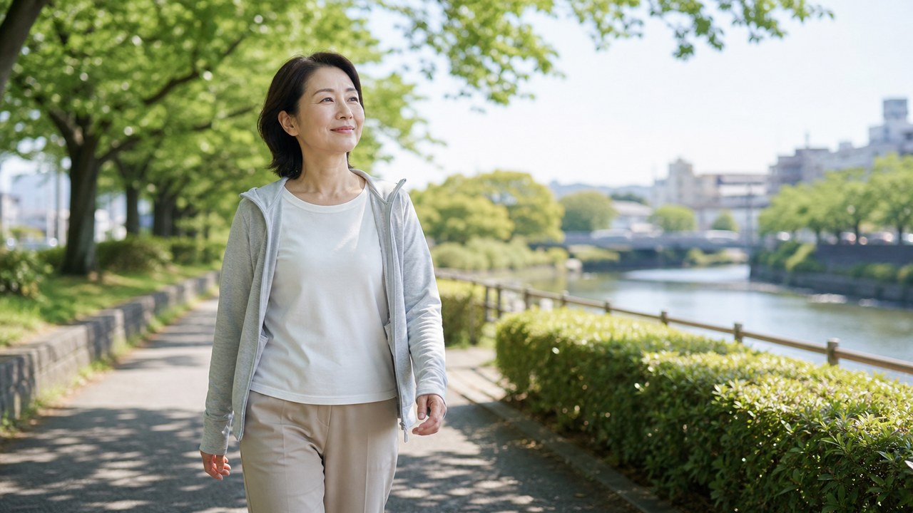 自宅で更年期の不調と向き合う生活習慣のイメージ