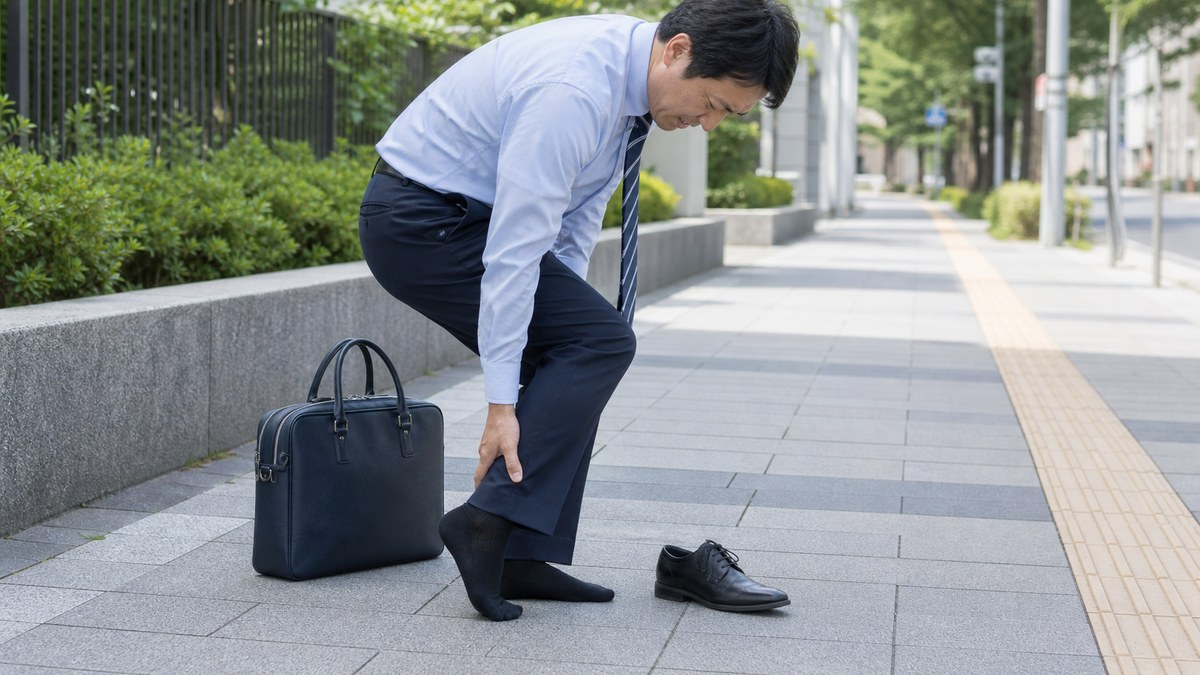 足裏やかかとの痛みを放置するリスクのイメージ