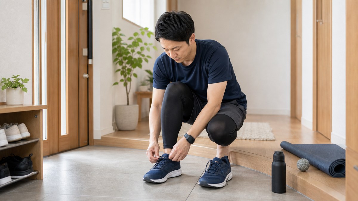 日常生活で足裏への負担を減らすイメージ