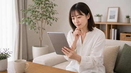 整体院を探す女性