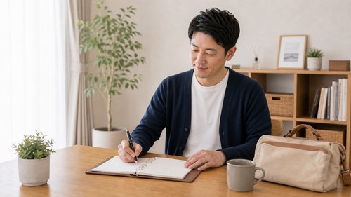 無理なく通い続ける予定を立てる男性
