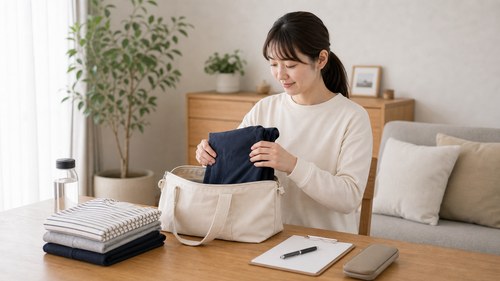 初めて整体を受ける準備をする女性