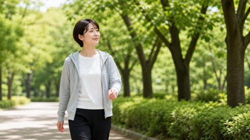 無理のない範囲で体を動かす