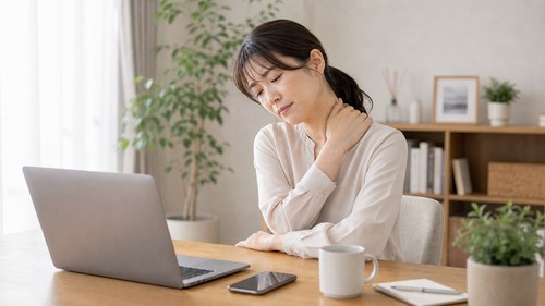 肩こりを放置した負担を感じる女性