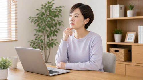 上下の歯を離す意識を持つ女性