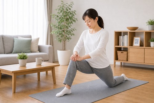 股関節まわりの柔軟性を保つストレッチ