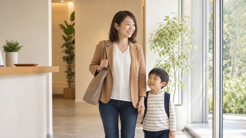 子連れでも自分の体を大切にするママのイメージ
