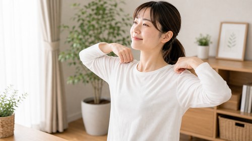 無理のない範囲で体を動かすママ