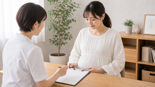 マタニティ整体を安全に受けるための相談風景