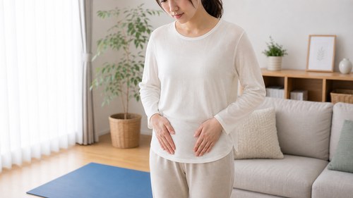 産後の体と骨盤の変化を意識する女性