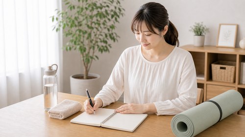 産後の生活習慣を無理なく整える女性