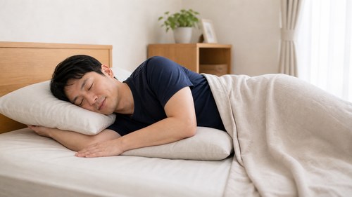 肩に負担をかけにくい寝る姿勢