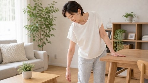 背中の張りが戻りやすい負担を確認するイメージ