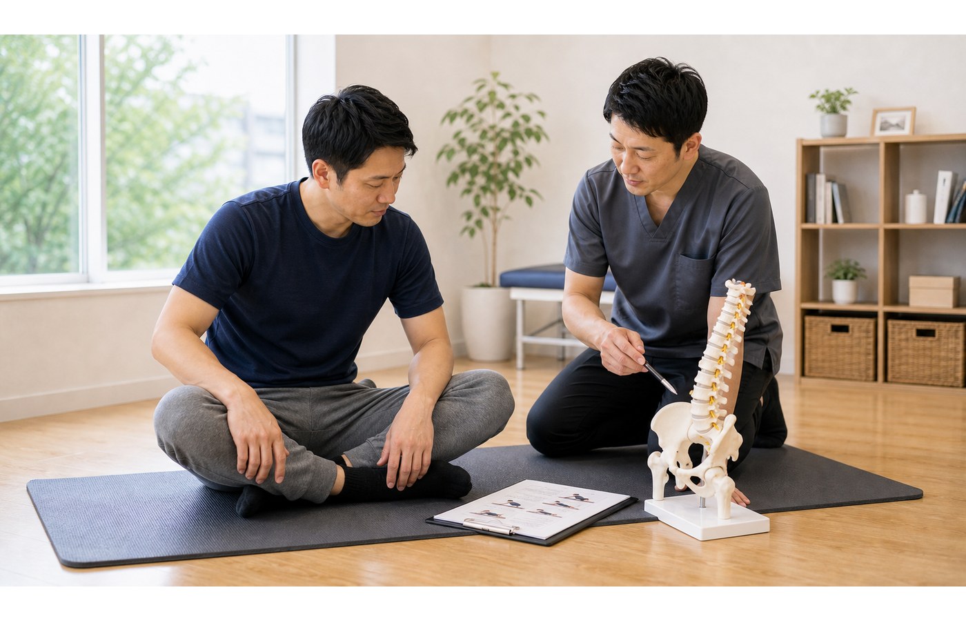 腰椎ヘルニアの経過を見ながら対策するイメージ