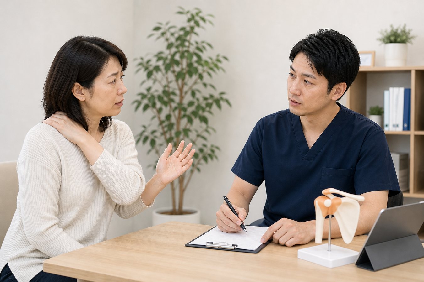 肩こりで注意が必要なケースのイメージ