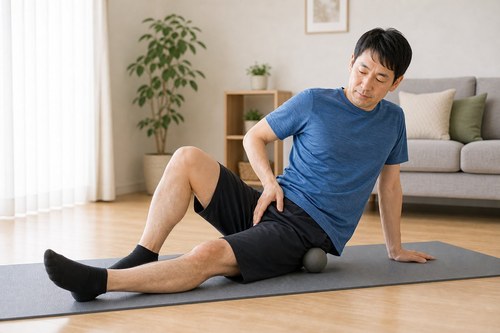 膝関節の軟骨や関節の変化を説明するイメージ