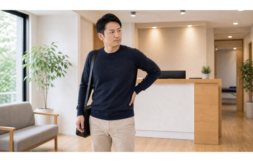 CUREPRO六町店で腰の負担を相談するイメージ