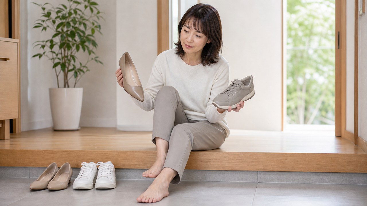 足指のしびれを防ぐ靴の見直しイメージ