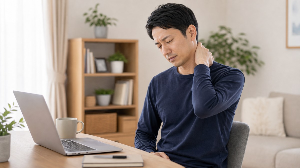 首こりが戻りやすい原因を説明するイメージ