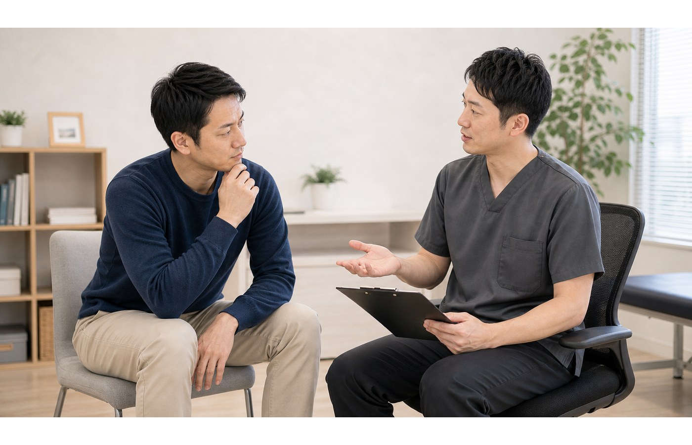しびれの相談先を整理するイメージ
