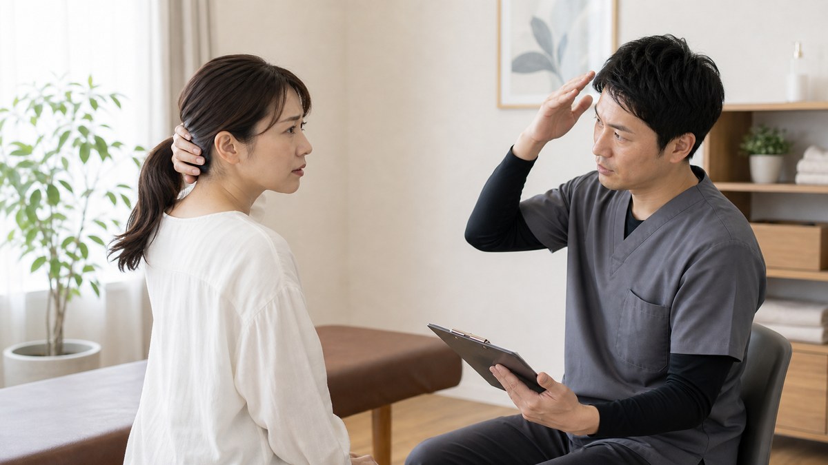 後頭神経痛の相談先を整理するイメージ