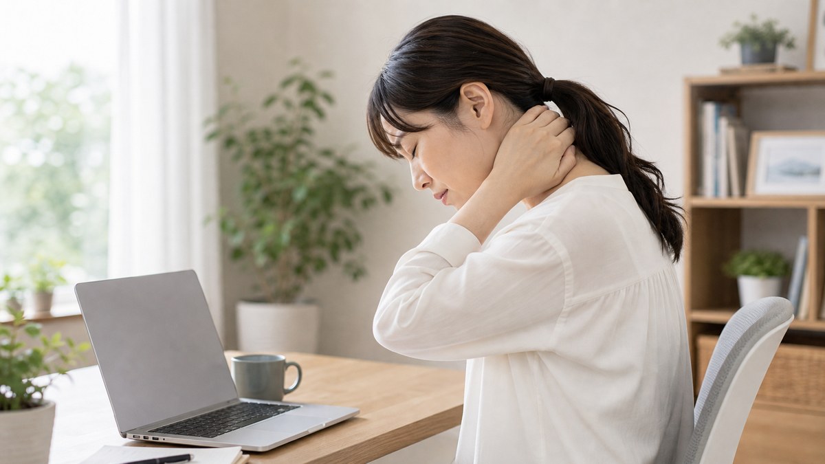 後頭部の痛みを繰り返さないための体づくりイメージ