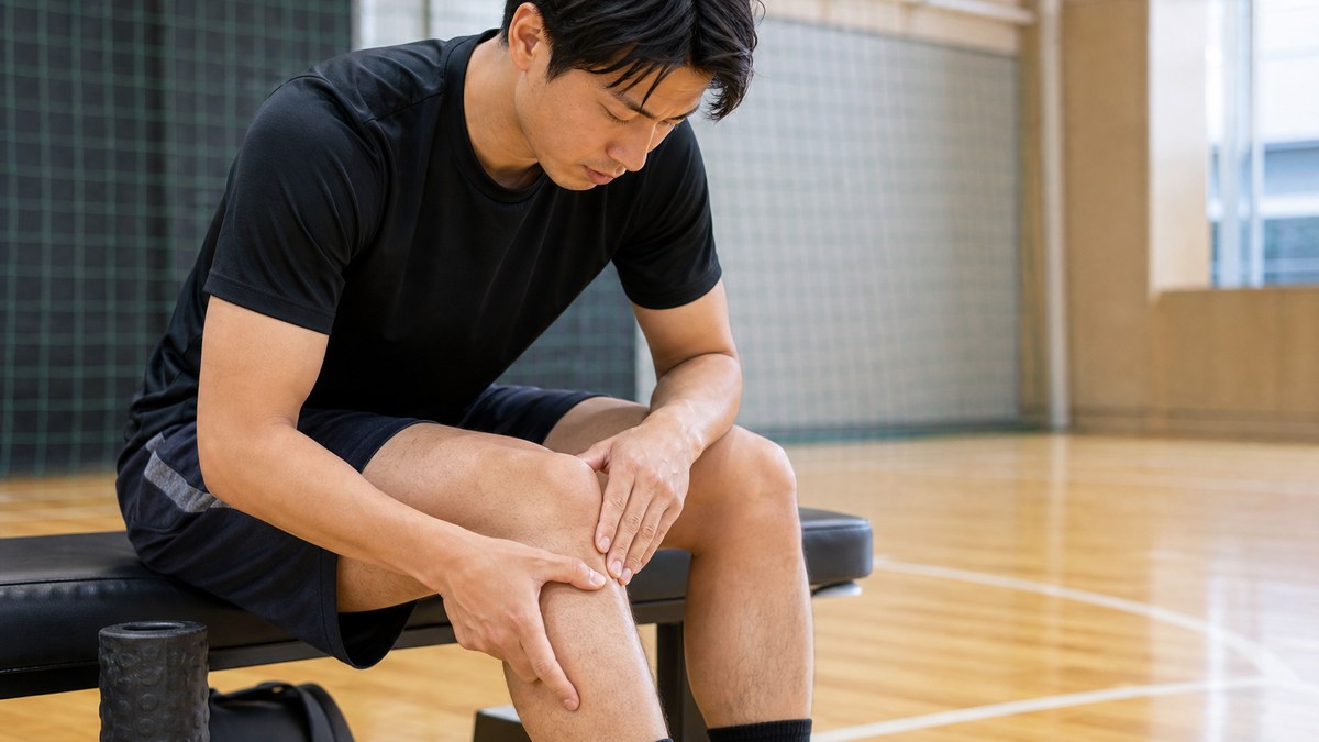 膝蓋腱炎の仕組みを説明するイメージ