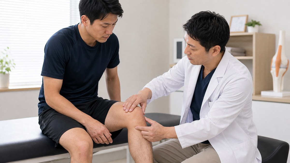 膝蓋腱炎の相談先を整理するイメージ