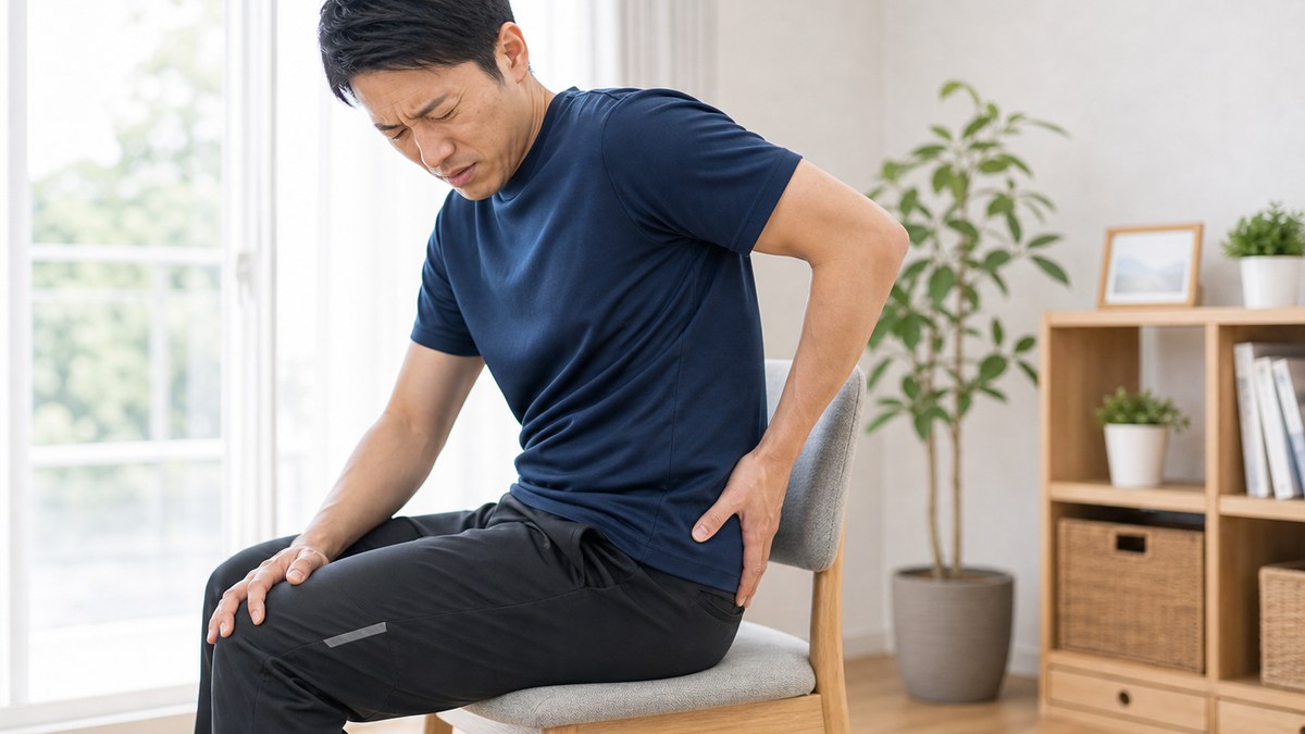 梨状筋症候群の仕組みを説明するイメージ