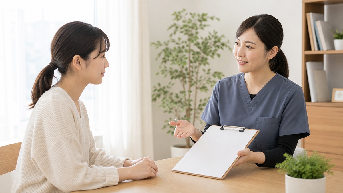 産後尿漏れで医療機関へ相談する目安を確認するイメージ