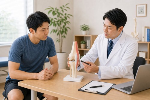 すねの痛みで医療機関へ相談したいサインを確認するイメージ