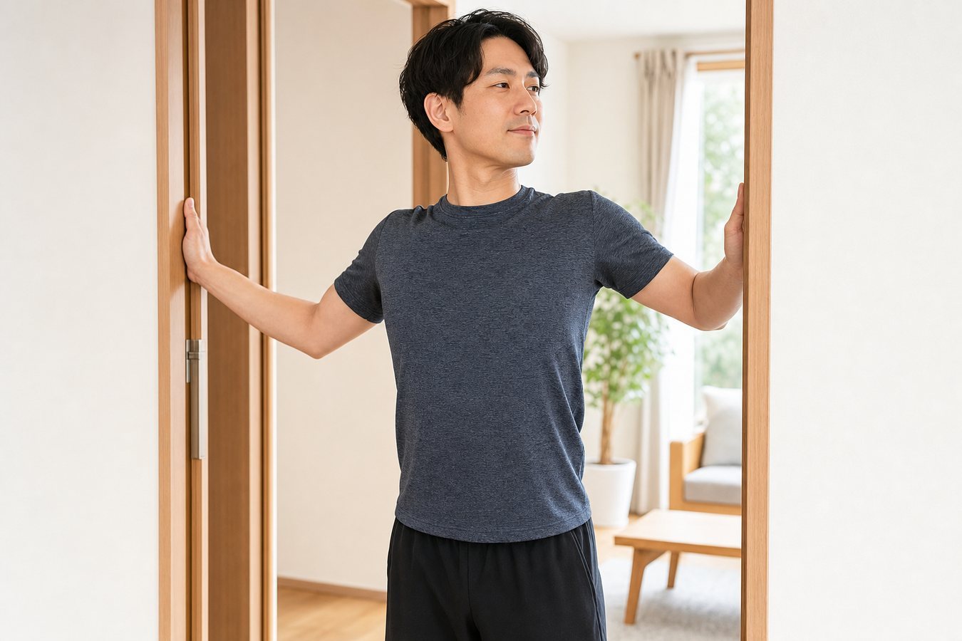 肩甲骨と首肩背中の動きの関係を説明するイメージ