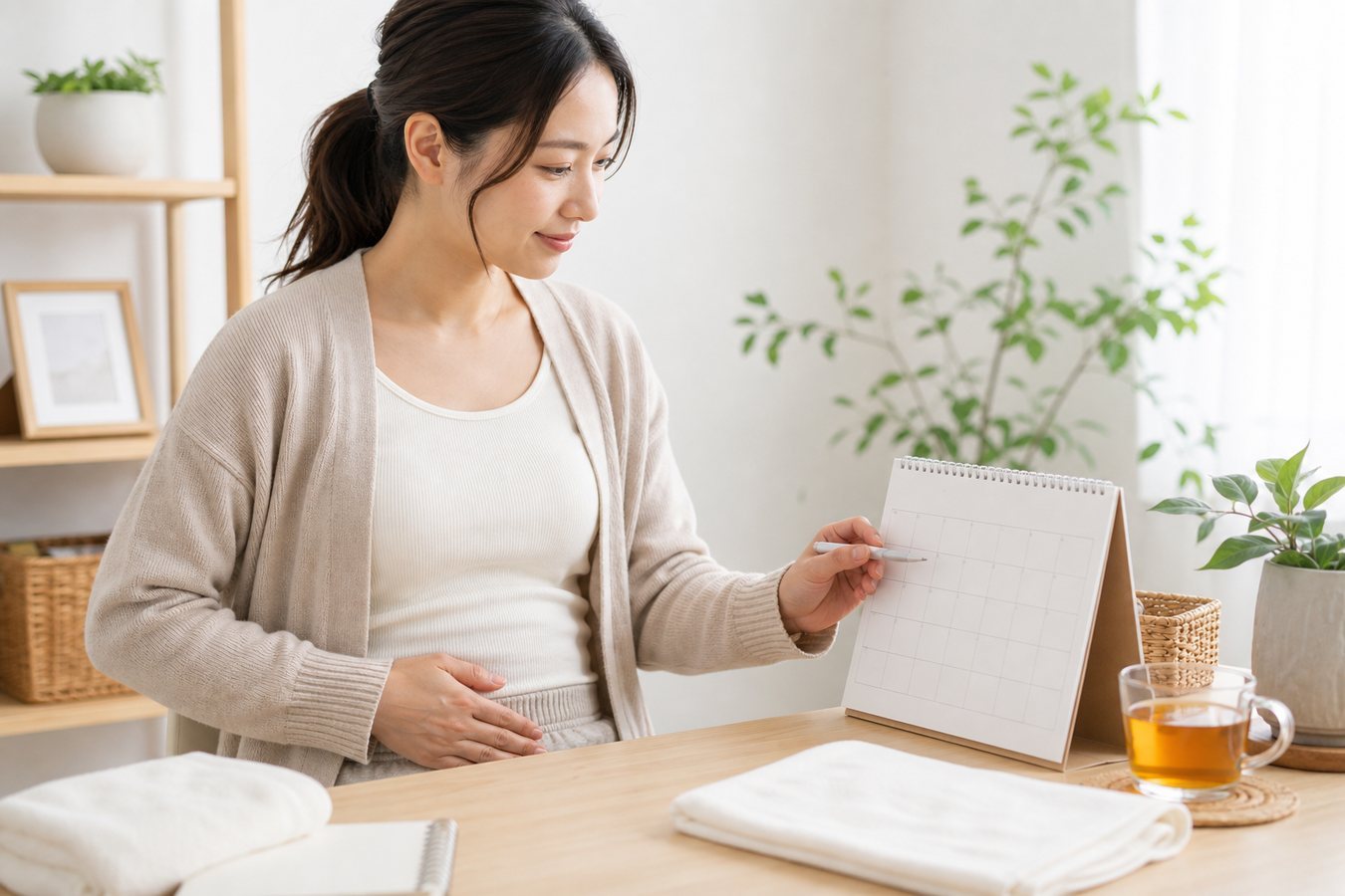 恥骨痛対策として体を休めて無理をしないイメージ