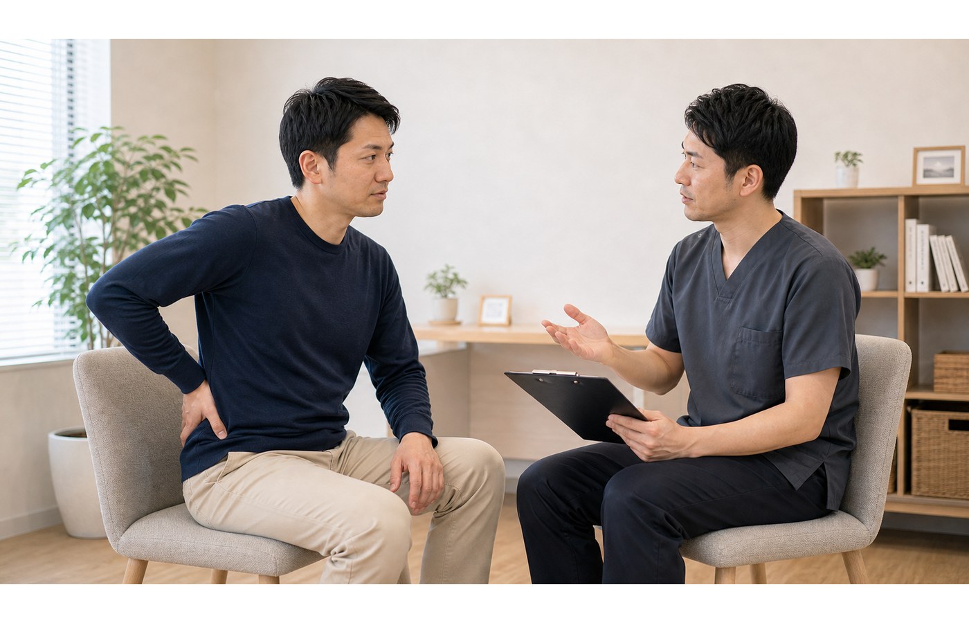 椎間板ヘルニアについて整体で対応できる範囲や相談先を確認するイメージ