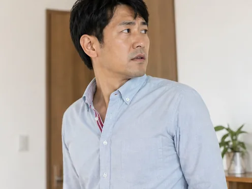 首を振り向く動作がしづらい男性