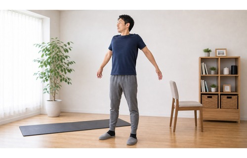 しびれる肘の内側を強く押さず前腕をやさしく整えるセルフケア