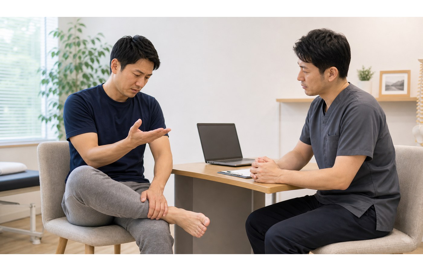 草加のCUREPROで手足のしびれの状態を丁寧に確認する流れのイメージ