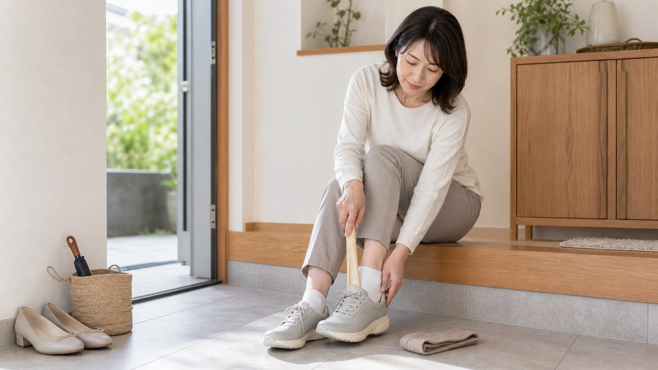 足を気にせず歩ける毎日を目指して靴を見直すイメージ