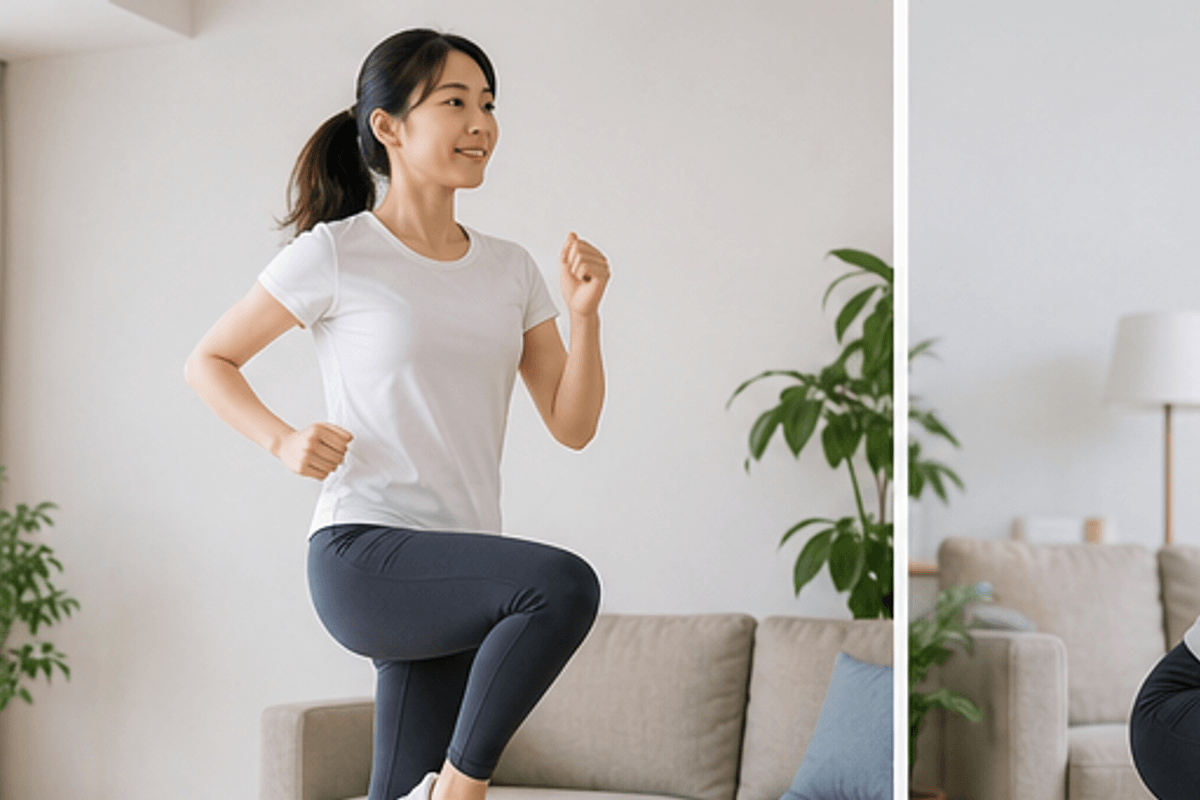 ダイエットの科学|有酸素運動と筋トレの違いと役割を図解したダイエットに効果的な室内運動10選の説明画像