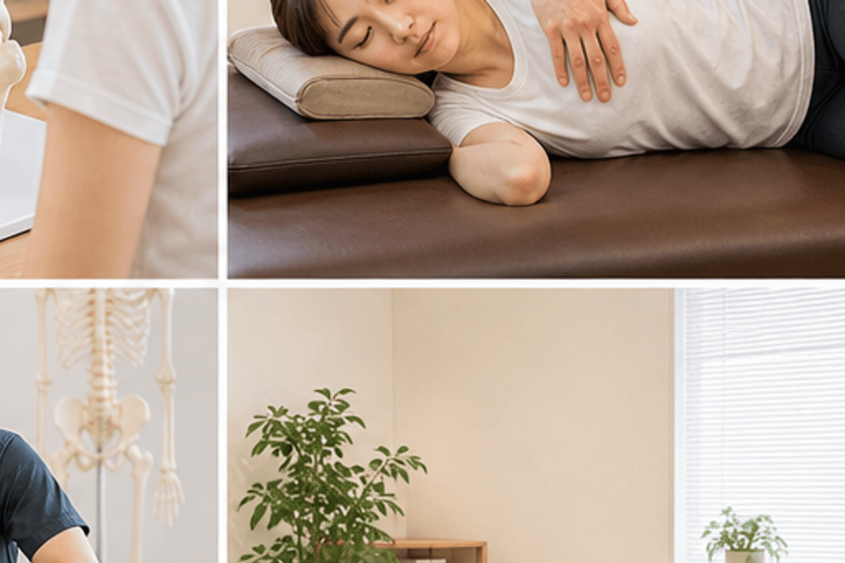 CUREPROの整体哲学|「構造×症状」の両軸アプローチを図解したCUREPROの整体とはの説明画像