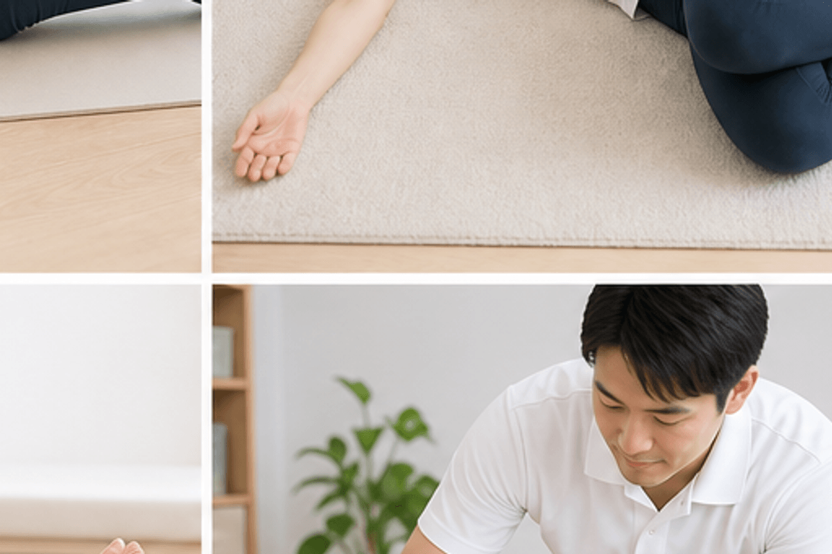 寝ながら骨盤矯正ストレッチの即効性は?毎日やる必要は?を図解した寝ながらできる骨盤矯正ストレッチの説明画像