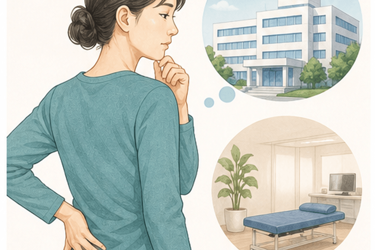 ぎっくり腰が治るまでの期間の目安を説明するぎっくり腰が治るまで何日?重症度別期間と回復経過の画像