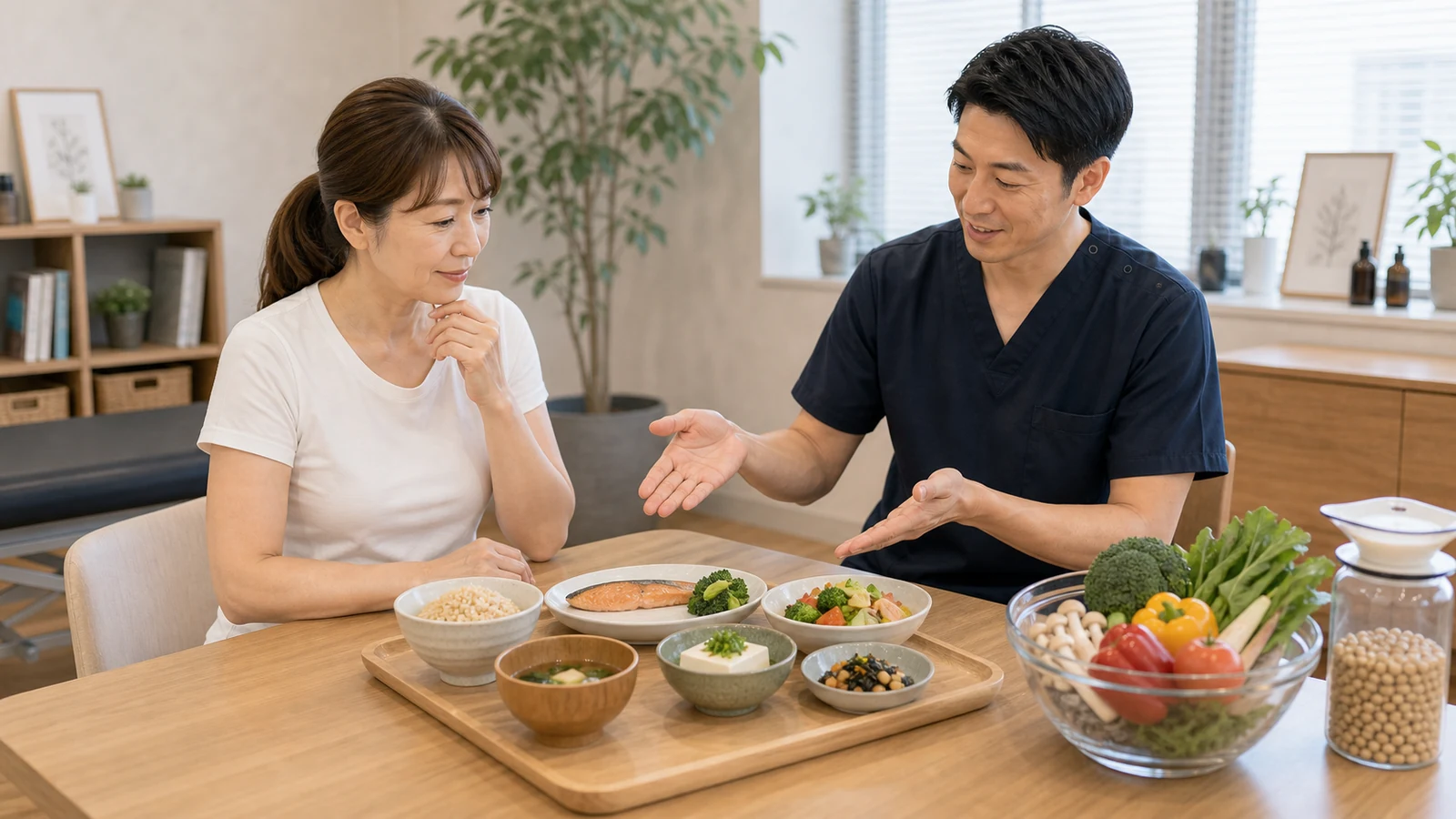 40代向けの食事戦略を示す図版