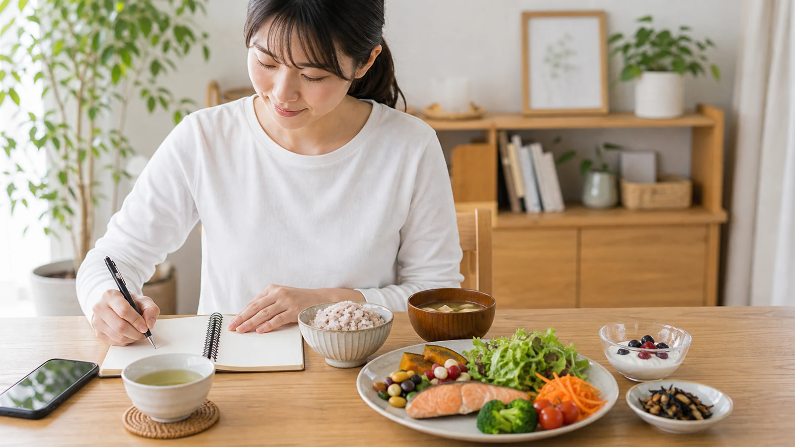 食生活の記録を無理なく続ける写真