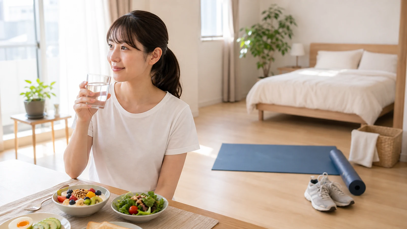 食事・運動・睡眠のバランスを整える写真