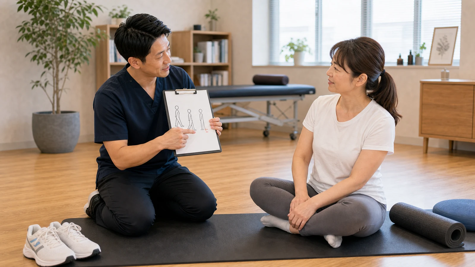健康維持に運動が必要な理由を示す図版